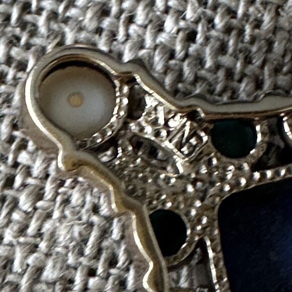 Nicky Butler Blue and Purple Cross Necklace - Picture 5 of 10